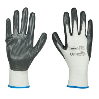 GANTS A/ PAUME RENFORCÉE DE NITRILE T.10