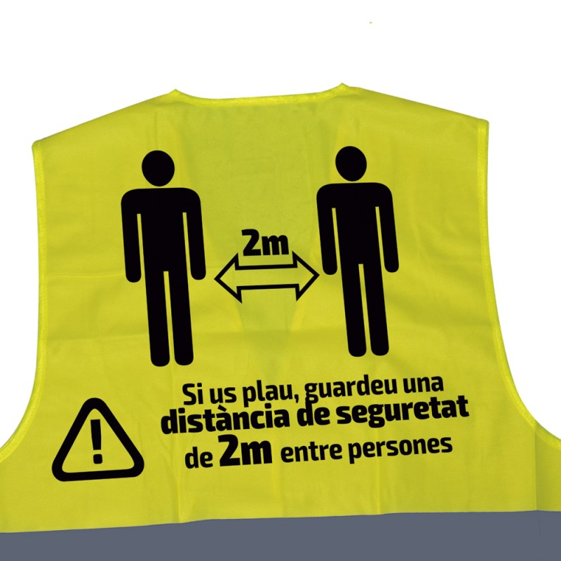 GILET DE HAUTE VISIBILITÉ SÉRIGRAPHIÉ - 2 MÈTRES - CA