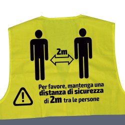 GILET DE HAUTE VISIBILITÉ SÉRIGRAPHIÉ - 2 MÈTRES - IT
