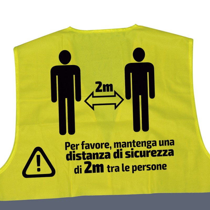 GILET DE HAUTE VISIBILITÉ SÉRIGRAPHIÉ - 2 MÈTRES - IT