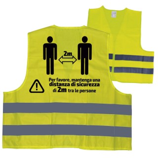 GILET DE HAUTE VISIBILITÉ SÉRIGRAPHIÉ - 2 MÈTRES - IT