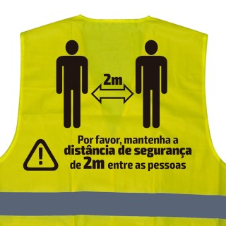 GILET DE HAUTE VISIBILITÉ SÉRIGRAPHIÉ - 2 MÈTRES - PT
