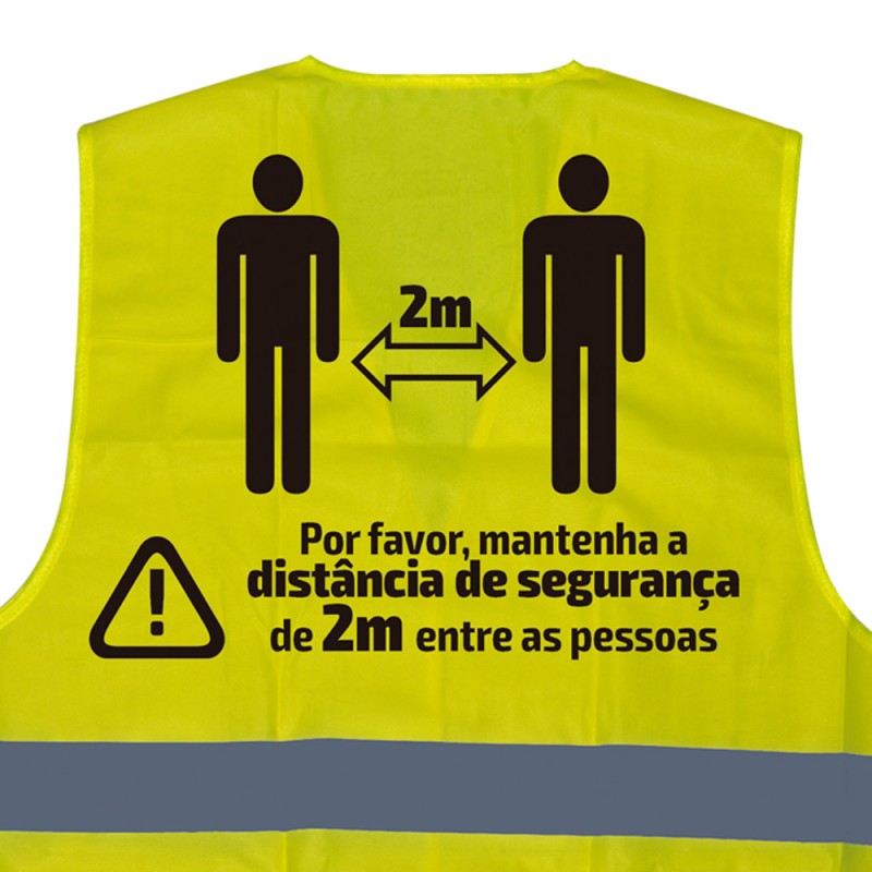 GILET DE HAUTE VISIBILITÉ SÉRIGRAPHIÉ - 2 MÈTRES - PT