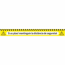 RUBAN ADHÉSIF DE SIGNALISATION - DISTANCE DE SÉCURITÉ