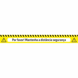 RUBAN ADHÉSIF DE SIGNALISATION - DISTANCE DE SÉCURITÉ