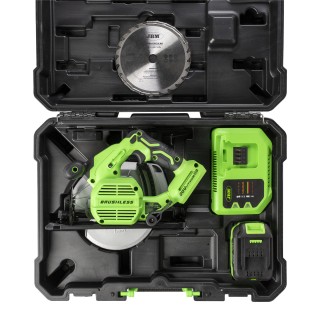 SCIE À DISQUE BRUSHLESS SANS FIL AVEC MALLETTE