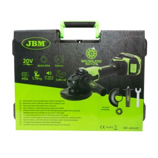 MEULEUSE ANGULAIRE 125MM SANS FIL AVEC MALLETTE