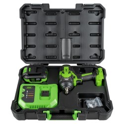 CLÉ À CHOCS SANS BALAI 1/2\" 1000NM AVEC BATTERIE ET MALLETTE