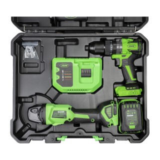 KIT MEULEUSE DANGLE ET PERCEUSE À PERCUSSION SANS FIL AVEC MALLETTE