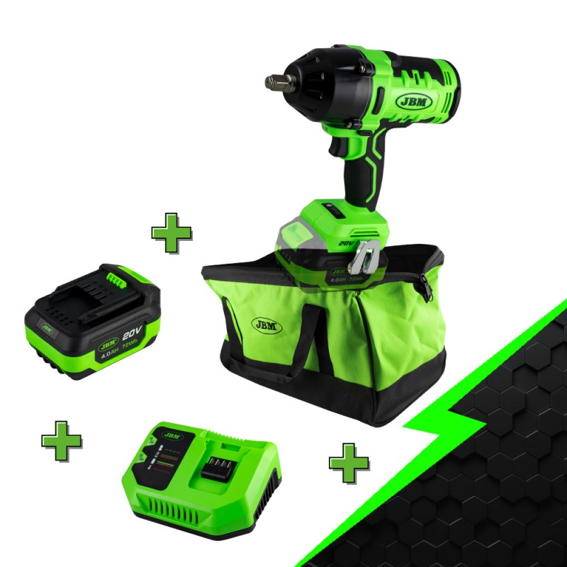 PROMO ELECTR: CLÉ À CHOC 1/2 AVEC MOTEUR SANS BALAIS 60018 + 60013 + 60016 + 53782