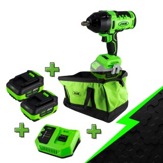 PROMO ELECTR: CLÉ À CHOC 1/2 AVEC MOTEUR SANS BALAIS 60018 + X2 60013 + 60016 + 53782