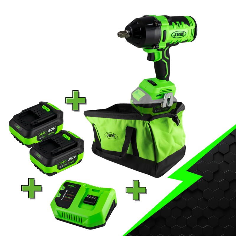 PROMO ELECTR: CLÉ À CHOC 1/2 AVEC MOTEUR SANS BALAIS 60018 + X2 60013 + 60016 + 53782