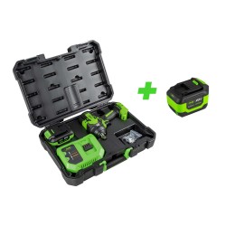 60051C CLÉ À CHOCS SANS BALAI 1/2\" 1000NM AVEC BATTERIE ET MALLETTE + 60015