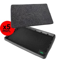 X1 TAPIS DE SÉCHAGE 53863 + X1 TAPIS AVEC RÉSERVOIR POUR LE LIQUIDE DÉSINFECTANT 53862
