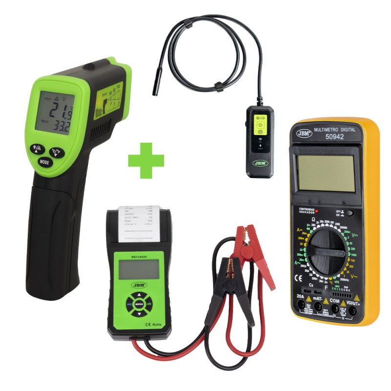 PROMO: TERMOMETRE LASER -50°C A 550°C 52162  + 54706 + 54040 + 50942