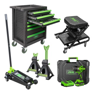 SERVANTE D\'OUTILS 53904+CLÉ À CHOC 60044C+53211+50818+53779