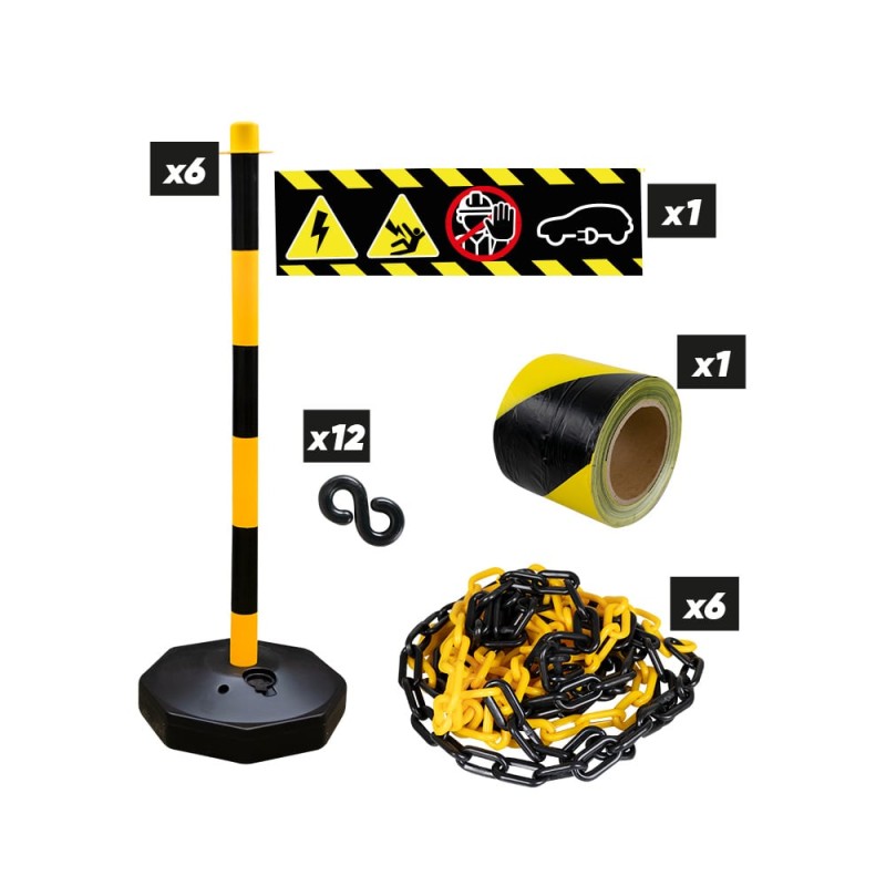 KIT D\'AVERTISSEMENT HAUTE TENSION 53940+53941+53942+53987+54322