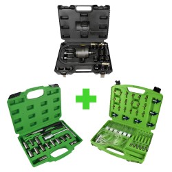 EXTRACTEUR DE PNEUMATIQUE INJECTEURS 54186 + SET INJECTEUR 52813 + TESTEUR 51493