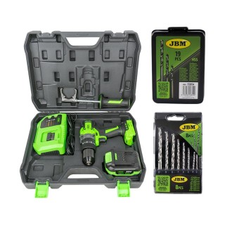 60047C PERCEUSE À PERCEUSE  + 53861 KIT DE FORETS POUR BÉTON  + 53854 KIT DE FORETS HÉLICOÏDAUX