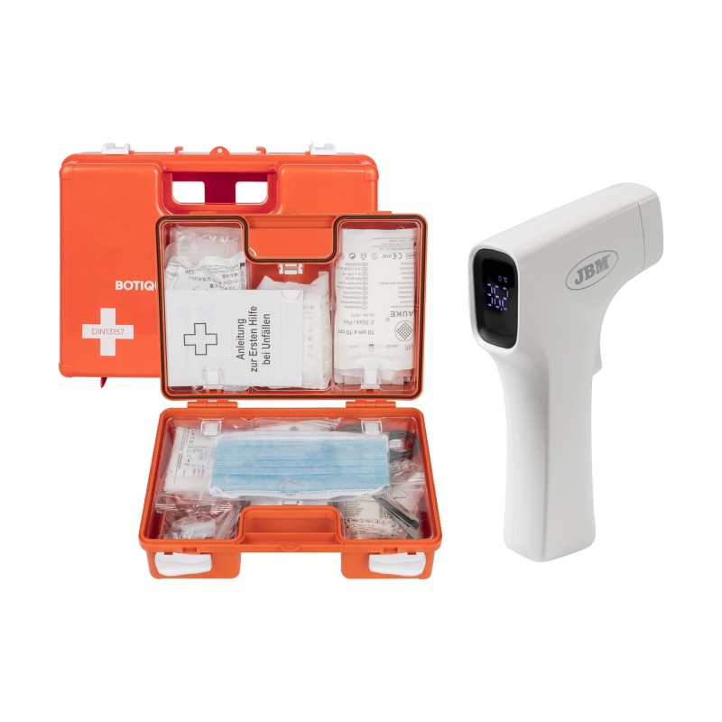 53794 THERMOMÈTRE INFRAROUGE PROFESSIONNEL + 54072 TROUSSE DE SECOURS DIN13157