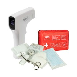 54042 TROUSSE DE SECOURS DIN13164:2022 + 53794 THERMOMÈTRE INFRAROUGE PROFESSIONNEL