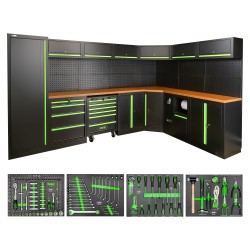 ENSEMBLE DE MEUBLES MODULAIRES (24 PIÈCES) - COMPLET