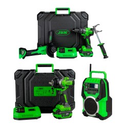 60053C KIT MEULEUSE DANGLE ET PERCEUSE À PERCUSSION + 60051C CLÉ À CHOCS + 60055 RADIO