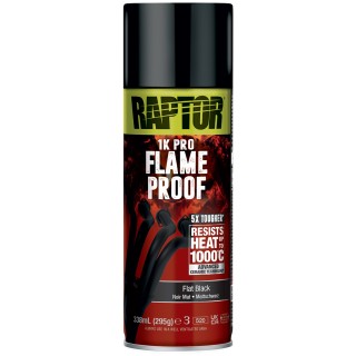 Gamme peinture haute température ignifuge pour turbo, échappement 1000°  NOIR MAT