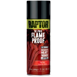 Gamme peinture haute température ignifuge pour turbo, échappement 1000° ROUGE MAT