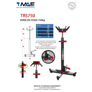 Vérin de fosse 750 KG