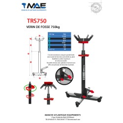 Vérin de fosse 750 KG