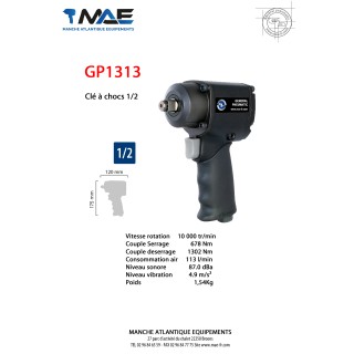 Clé a choc 1/2