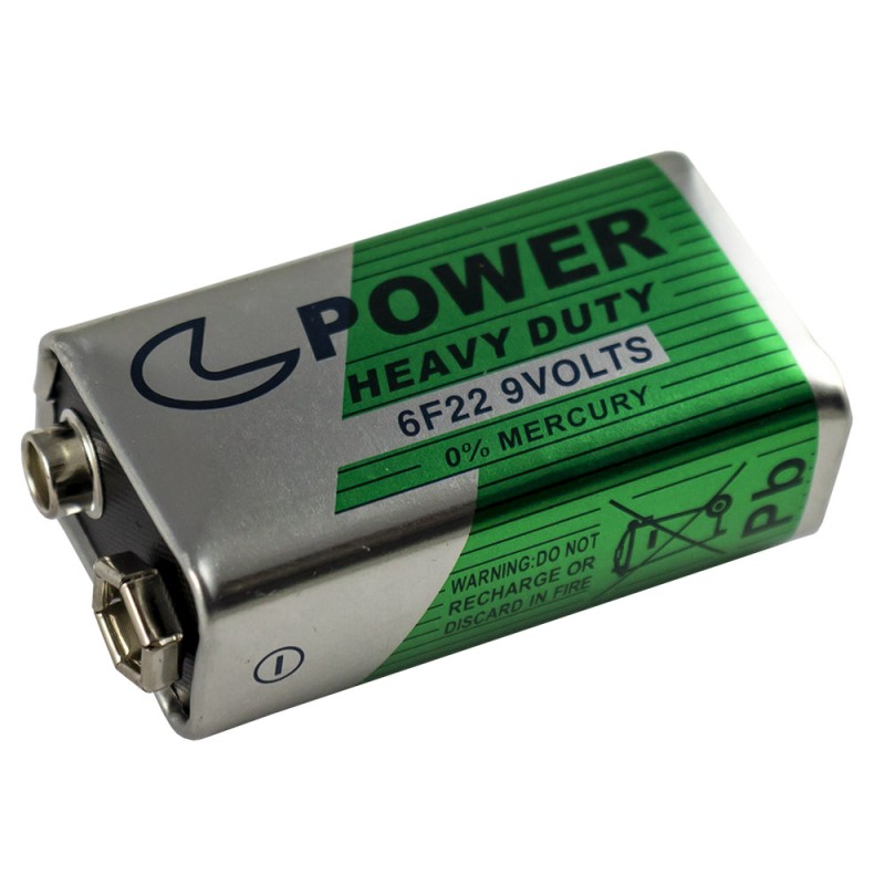 PILE CARRE 9V  TIPE: 6F22