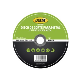 DISQUE DE COUPE T27 POUR MÉTAL 115X6MM