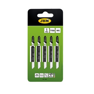 KIT DE 5 LAMES T118A POUR SCIE DHORLOGER À MÉTAL. POUR RÉF. 60010