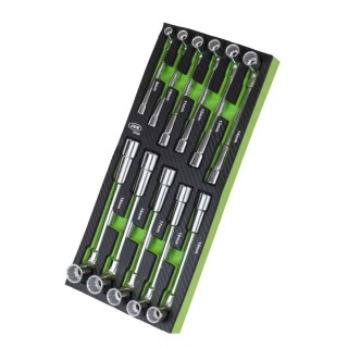 JEU DE 11 CLÉS DE TYPE L EN FIBRE DE CARBONE, PLATEAU EN EVA