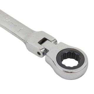 JEU DE 7 CLÉS COMBINÉES À CLIQUET PIVOTANT EN FIBRE DE CARBONE, PLATEAU EN EVA - REVÊTEMENT MIROIR