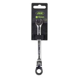 CLÉ MIXTE TÊTE FLEXIBLE 10 MM  REVÊTEMENT MIROIR