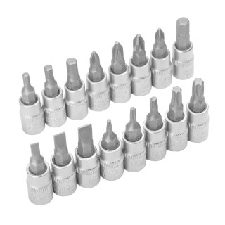 BOÎTE DE DOUILLES POINTE DE 1/4\" (16 PIÈCES)