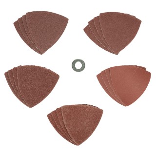 KIT DE 20 FEUILLES DE PONÇAGE 80X80X80MM  GRAINS 60 / 80 / 100 / 120 / 240 (RÉF.60041)
