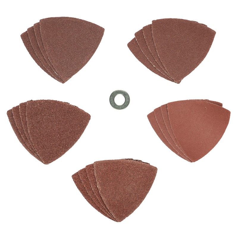 KIT DE 20 FEUILLES DE PONÇAGE 80X80X80MM  GRAINS 60 / 80 / 100 / 120 / 240 (RÉF.60041)