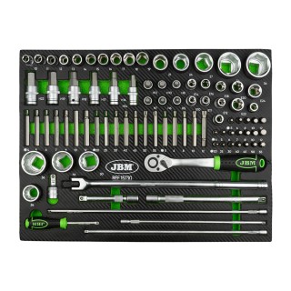 DOUILLE HEXAGONALE 1/2\" DANS UN PLATEAU EN MOUSSE TENDRE (EVA)