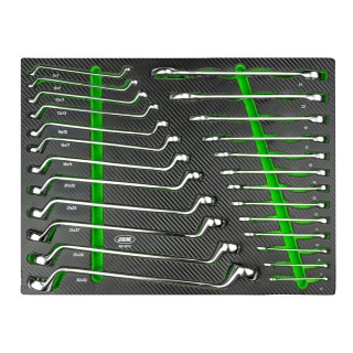 CLÉS MIXTES ET À DOUBLE ANNEAU DANS UN PLATEAU EN MOUSSE TENDRE (EVA)