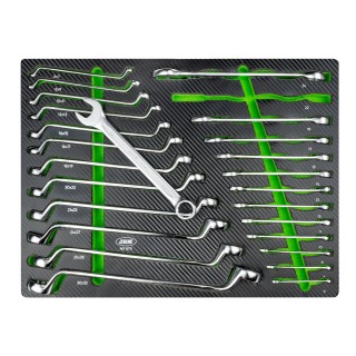 CLÉS MIXTES ET À DOUBLE ANNEAU DANS UN PLATEAU EN MOUSSE TENDRE (EVA)