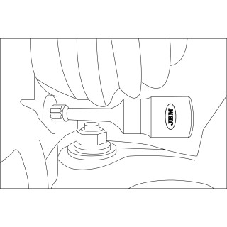 1/2\" DOUILLE D\'IMPACT SPÉCIALE POUR VIS SPLINE (XZN) M12 (115MM)