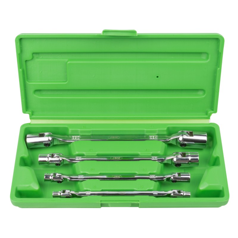COFFRET CLÉS A DOUILLES ARTICULÉES 4 PIÈCES TORX
