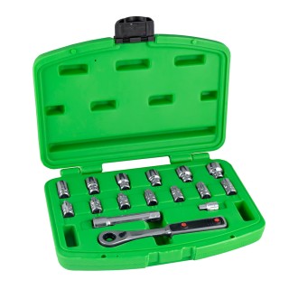 KIT D\'OUTILS DE PASSAGE DE 16 PIÈCES CHROMÉE