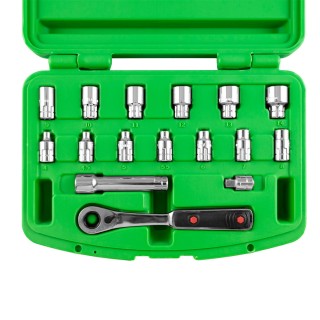 KIT D\'OUTILS DE PASSAGE DE 16 PIÈCES CHROMÉE