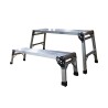 JEU DE 2 PLATE-FORME DE TRAVAIL EN ALUMINIUM