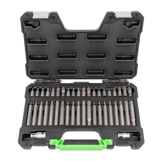 COFFRET DE 42 EMBOUTS DE VISSAGE TORX, 12 ET 6 PANS